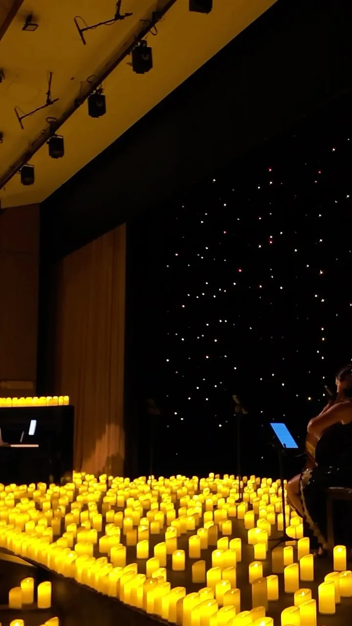 As velas do palco, de perto